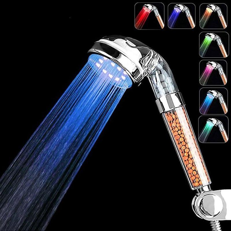Bathroom LED Shower with Water Filter